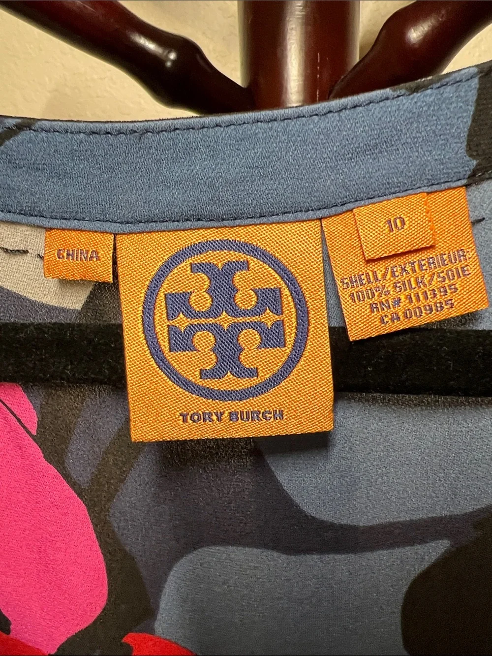 Tory Burch Sleeveless Floral Ruffle Top - Pink, Red & Blue